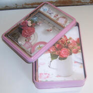 Box med kort - Romantic Flowers
