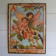 Skylt - Appel Blossom
