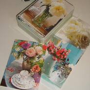 Box med kort - Country Flowers