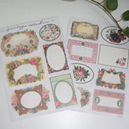 Vintagestickers - Blommor