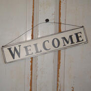 Skylt - Welcome