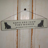 Skylt - cats